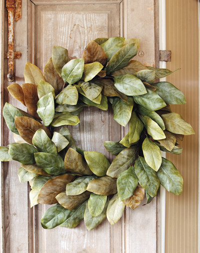 paper magnolia wreath
