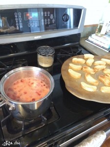 The perfect appetizer for your next Holiday party: cranberry & brie bruschetta