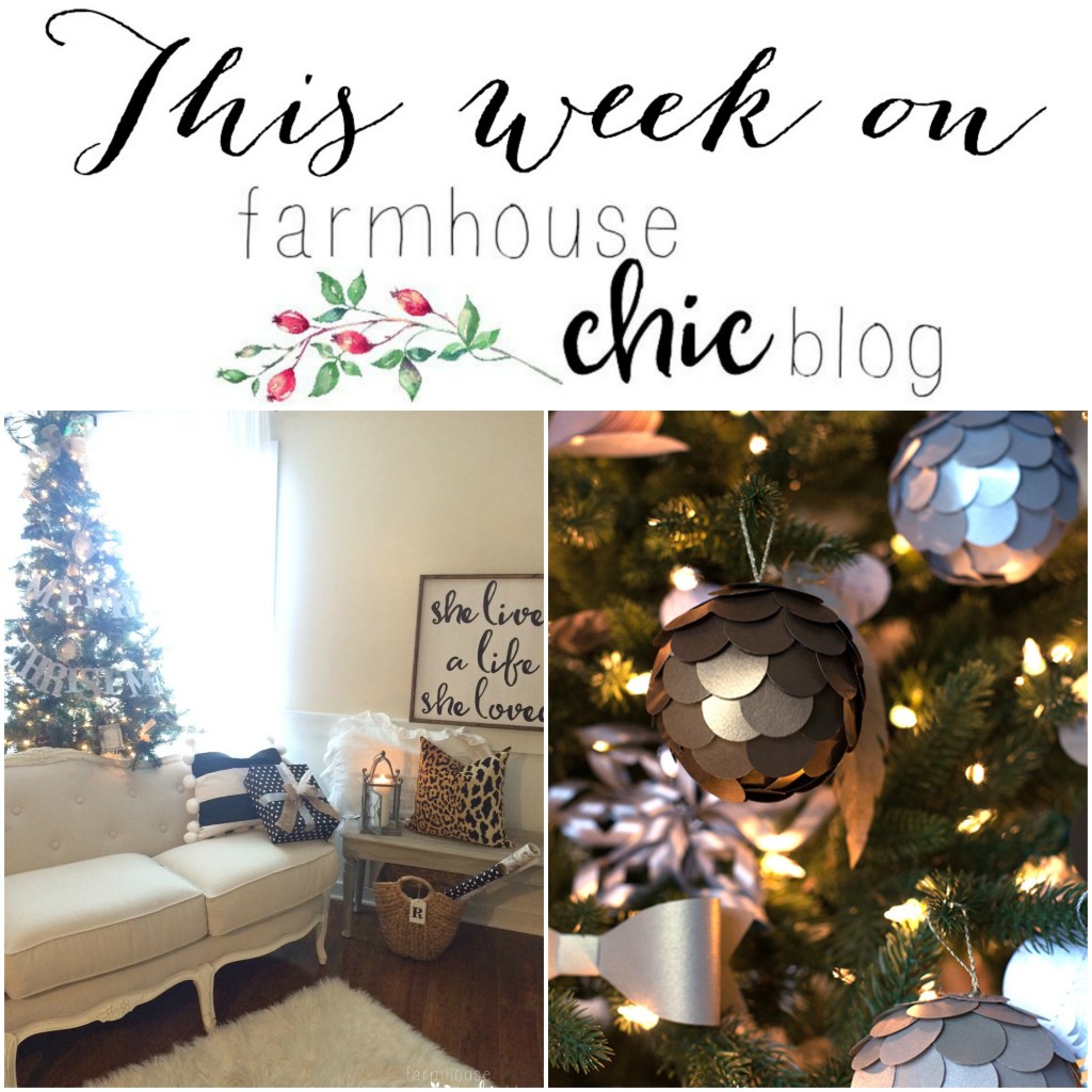 this week on Farmhouse Chic Blog