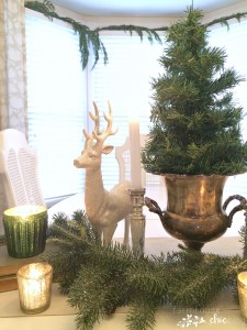 Winter wonderland tablescape