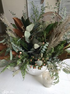 DIY Winter Centerpiece