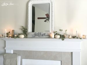 fall mantel decor