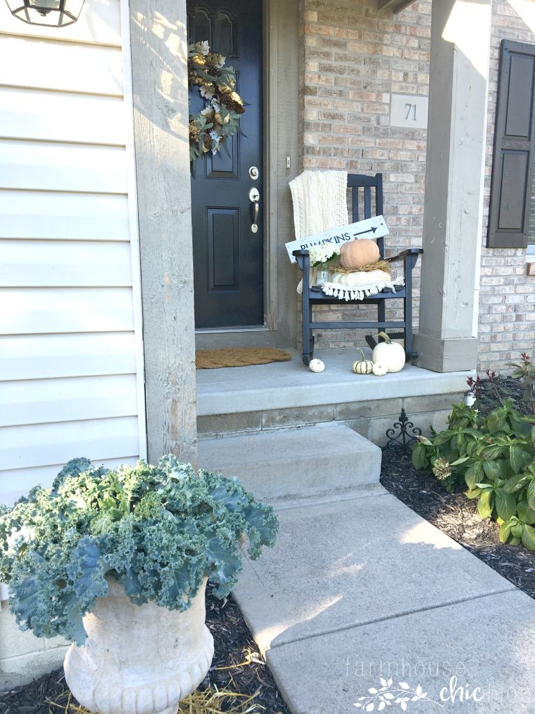 Charming Fall front porch 