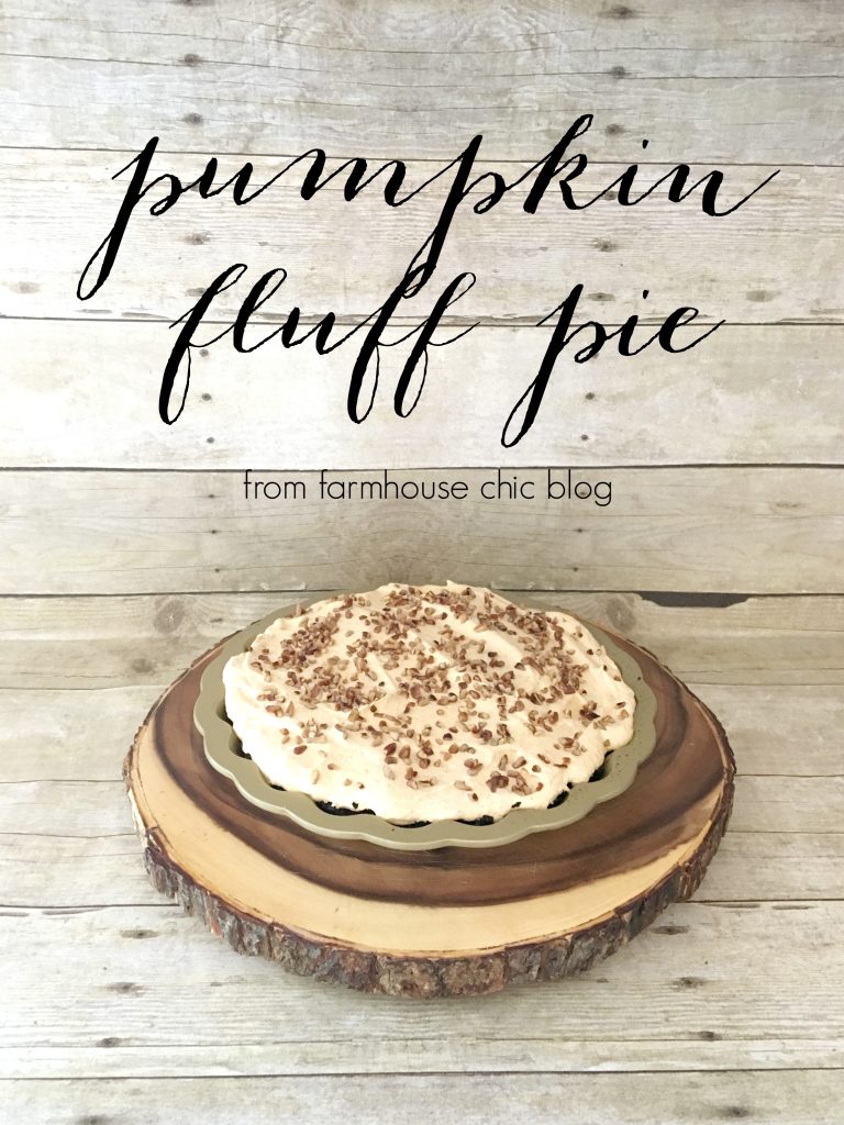 Pumpkin fluff pie