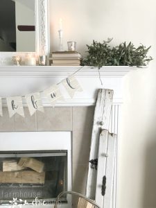 Thankful beyond measure! A farmhouse chic styled mantel design