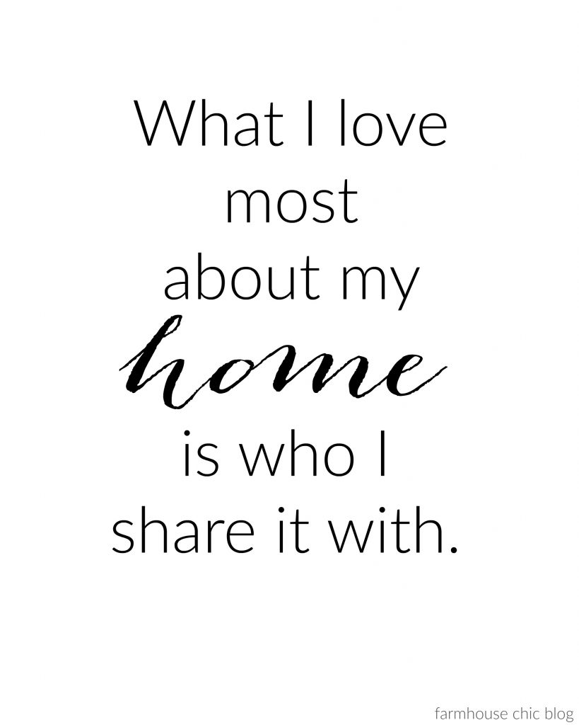 what I love most about my home